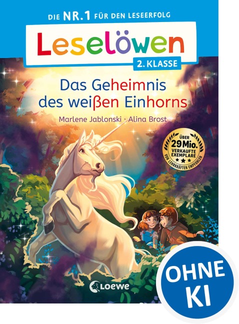 Leselöwen 2. Klasse - Das Geheimnis des weißen Einhorns - Marlene Jablonski