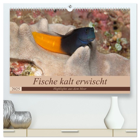 Sven Gruse taucht ab! Fische kalt erwischt (hochwertiger Premium Wandkalender 2025 DIN A2 quer), Kunstdruck in Hochglanz - Sven Gruse