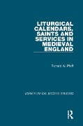 Cover-Bild zum Titel 'Liturgical Calendars, Saints and Services in Medieval England' von 'Richard W. Pfaff'
