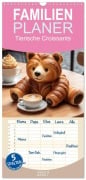 Cover-Bild zum Titel 'Familienplaner 2027 - Tierische Croissants mit 5 Spalten (Wandkalender, 21 x 45 cm) CALVENDO' von 'ShirtScene'