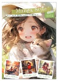 Manga Style Kinder (Wandkalender 2024 DIN A2 hoch), CALVENDO Monatskalender - Cathrin Illgen