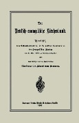 Cover-Bild zum Titel 'Der Deutsch-evangelische Kirchenbund' von 'Albert Von Bamberg'