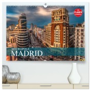 Cover-Bild zum Titel 'Metropole Madrid (hochwertiger Premium Wandkalender 2026 DIN A2 quer), Kunstdruck in Hochglanz' von 'Dirk Meutzner'