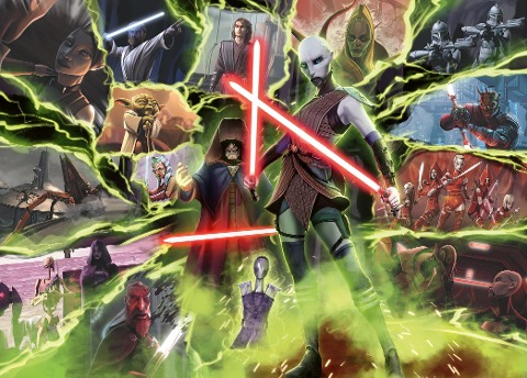 Erwachsenenpuzzle 1000 Teile - Star Wars Villainous - Asajj Ventress - 