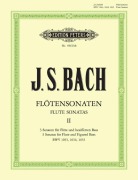 Cover-Bild zum Titel 'Sonaten für Flöte und bezifferten Bass BWV 1033 - 1035 / URTEXT' von 'Johann Sebastian Bach'