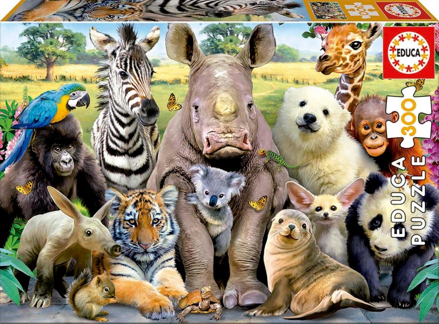 Educa - Lustige Zootiere - Puzzle 300 Teile - Howard Robinson