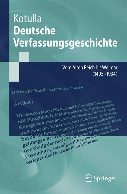 Deutsche Verfassungsgeschichte - Michael Kotulla