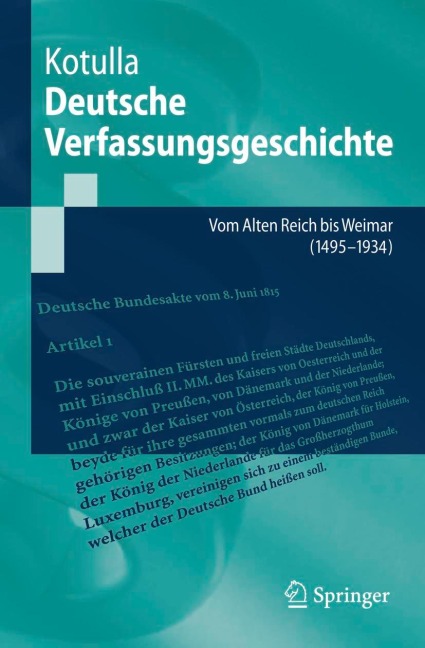 Deutsche Verfassungsgeschichte - Michael Kotulla