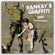 Cover-Bild zum Titel 'Banksy's Graffiti 2027 - 16-Monatskalender' von 'Browntrout Publishers'