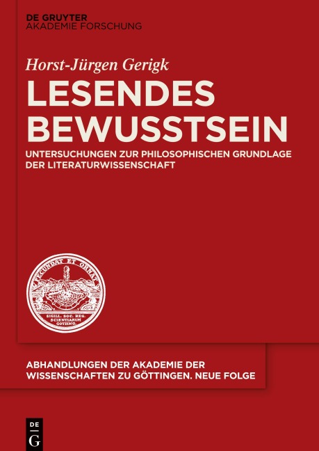 Lesendes Bewusstsein - Horst-Jürgen Gerigk