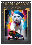 Cover-Bild zum Titel 'Outdoorsport für Katzen (Tischkalender 2026 DIN A5 hoch), CALVENDO Monatskalender' von 'Melanie Viola'