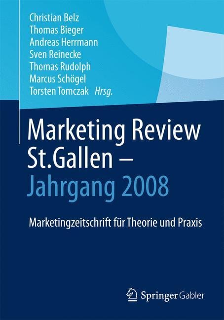 Marketing Review St. Gallen - Jahrgang 2008 - 