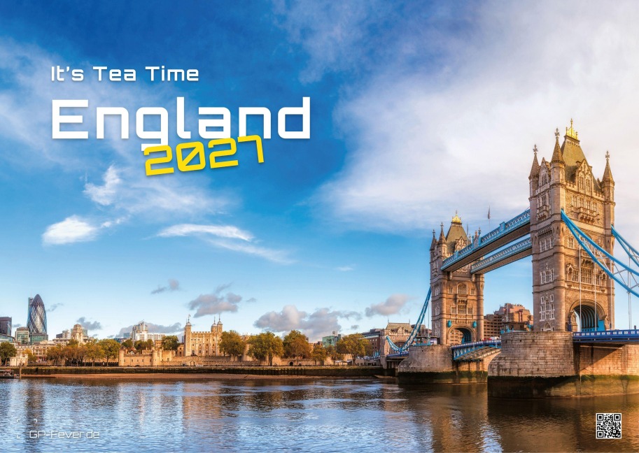 England - It's Tea Time - 2027 - Kalender DIN A3 - 