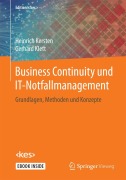 Cover-Bild zum Titel 'Business Continuity und IT-Notfallmanagement' von 'Heinrich Kersten, Gerhard Klett'