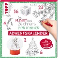 Cover-Bild zum Titel 'Die Kunst des Zeichnens für Kinder Adventskalender' von 'Gecko Keck'