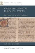 Cover-Bild zum Titel 'Analyzing Syntax through Texts' von 'Elly Van Gelderen'