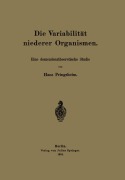 Cover-Bild zum Titel 'Die Variabilität niederer Organismen' von 'Hans Pringsheim'