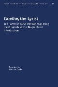 Goethe, the Lyrist - 