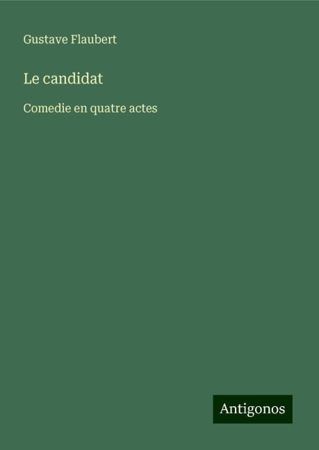 Le candidat - Gustave Flaubert