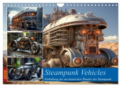 Steampunk Vehicles (Wandkalender 2026 DIN A4 quer), CALVENDO Monatskalender - Steffen Gierok-Latniak