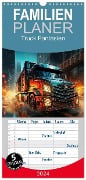 Familienplaner 2024 - Truck Fantasien mit 5 Spalten (Wandkalender, 21 x 45 cm) CALVENDO - Peter Roder