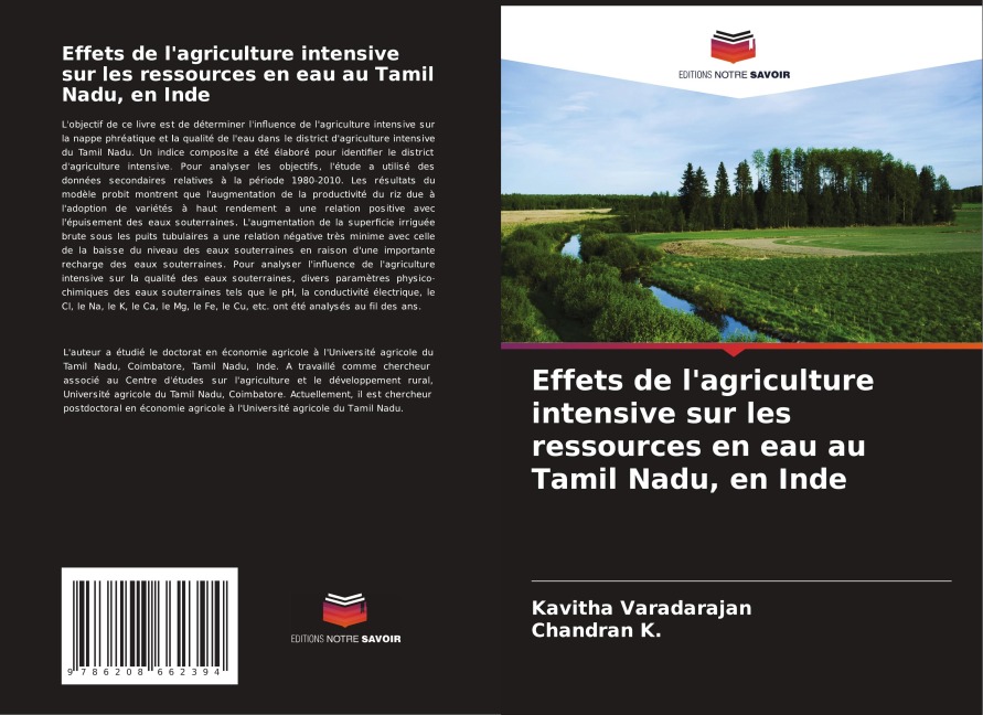 Effets de l'agriculture intensive sur les ressources en eau au Tamil Nadu, en Inde - Kavitha Varadarajan, Chandran K.