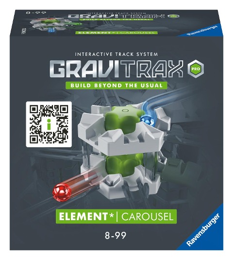 Ravensburger GraviTrax PRO Element Carousel - Zubehör für das Kugelbahnsystem. Kombinierbar mit allen GraviTrax Produktlinien, Starter-Sets, Extensions & Elements, Konstruktionsspielzeug ab 8 J. - 