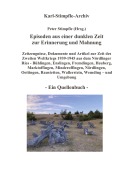 Cover-Bild zum Titel 'Episoden aus einer dunklen Zeit zur Erinnerung und Mahnung - ein Quellenbuch -' von 'Peter Stimpfle'