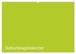 Cover-Bild zum Titel 'Bastel-Geburtstagskalender grün / Geburtstagskalender (Wandkalender 2026 DIN A2 quer), CALVENDO Monatskalender' von 'Kreativ Ist Gut'