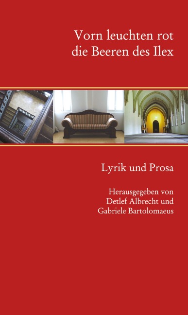 Vorn leuchten rot die Beeren des Ilex - 