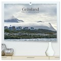 Grönland - Felsen, Eis und bunte Häuser (hochwertiger Premium Wandkalender 2024 DIN A2 quer), Kunstdruck in Hochglanz - Christiane Calmbacher