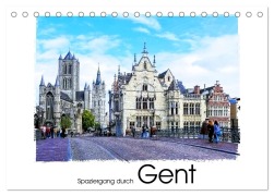 Cover-Bild zum Titel 'Spaziergang durch Gent (Tischkalender 2026 DIN A5 quer), CALVENDO Monatskalender' von 'Gabi Hampe'