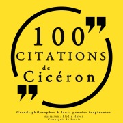 Cover-Bild zum Titel '100 citations de Cicéron' von 'Cicéron'