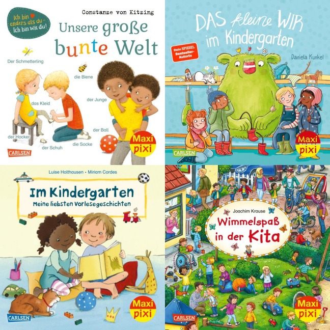 Maxi-Pixi-4er-Set 95: Neues aus dem Kindergarten (4x1 Exemplar) - diverse