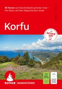 Cover-Bild zum Titel 'ROTHER Wanderführer Korfu. 36 Touren auf Griechenlands grünster Insel - mit Paxós und den Diapontischen Inseln' von 'Daniela Knor, Torsten Bieder'