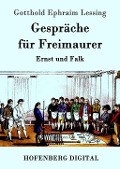 Cover-Bild zum Titel 'Gespräche für Freimaurer' von 'Gotthold Ephraim Lessing'