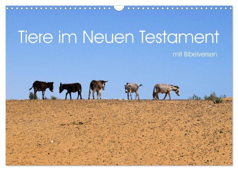 Tiere im Neuen Testament mit Bibelversen (Wandkalender 2024 DIN A3 quer), CALVENDO Monatskalender - Hans-Georg Vorndran