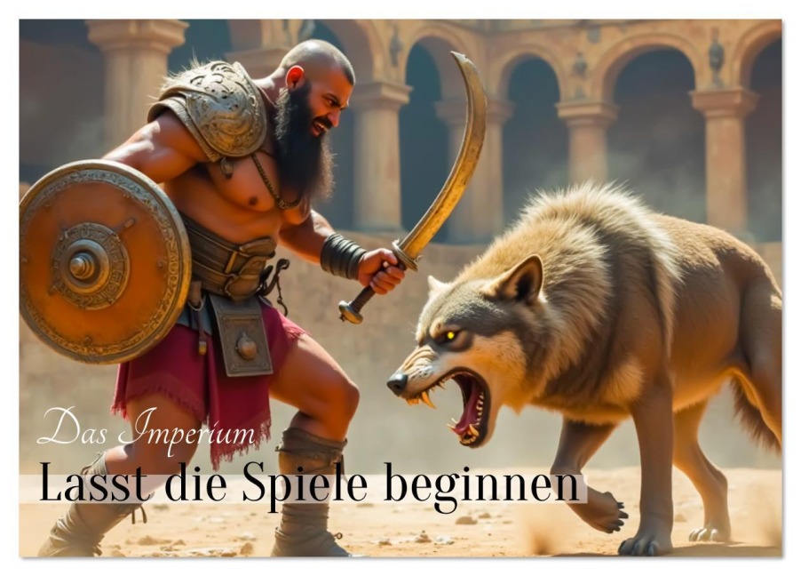 Das Imperium - Lasst die Spiele beginnen (Tischkalender 2026 DIN A5 quer), CALVENDO Monatskalender - Sell Pixs:Sell