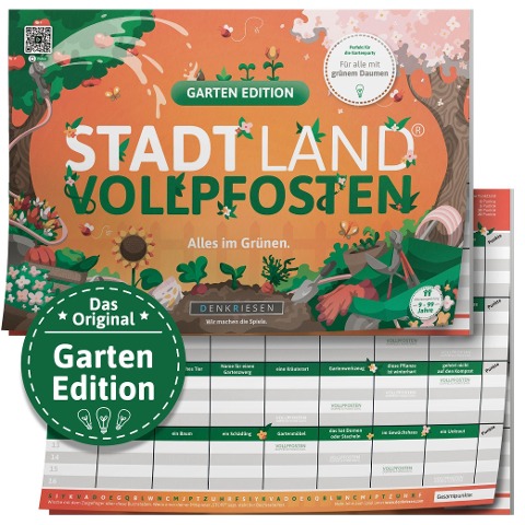 STADT LAND VOLLPFOSTEN® - GARTEN EDITION - "Alles im Grünen." - A4 - Denkriesen