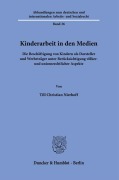 Cover-Bild zum Titel 'Kinderarbeit in den Medien' von 'Till Christian Nierhoff'