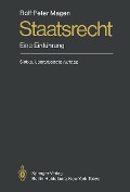 Cover-Bild zum Titel 'Staatsrecht' von 'Rolf-Peter Magen'