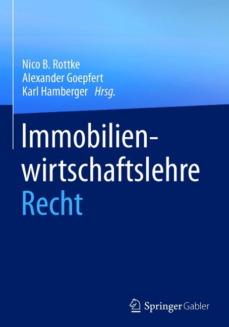 Immobilienwirtschaftslehre - Recht - 