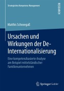 Cover-Bild zum Titel 'Ursachen und Wirkungen der De-Internationalisierung' von 'Matthis Schneegaß'