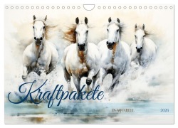Cover-Bild zum Titel 'Kraftpakete in Aquarell (Wandkalender 2026 DIN A4 quer), CALVENDO Monatskalender' von 'Daniela Tapper'