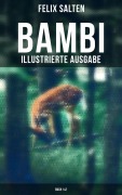 Cover-Bild zum Titel 'BAMBI (Illustrierte Ausgabe: Buch 1&2)' von 'Felix Salten'