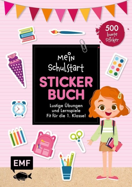 Mein Schulstart Stickerbuch (rosa) - 
