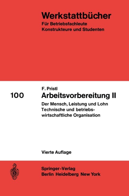 Arbeitsvorbereitung II - F. Pristl