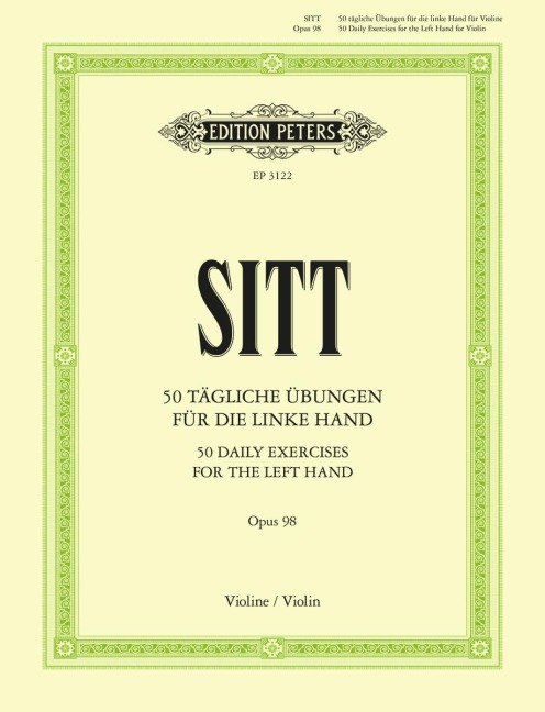 50 tägliche Übungen für Violine op. 98 - Hans Sitt