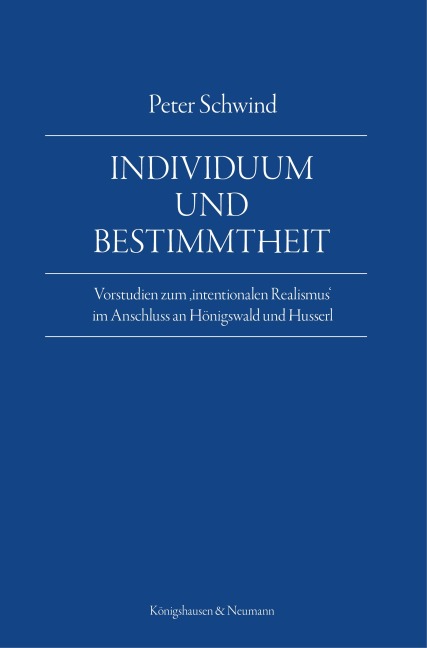Individuum und Bestimmtheit - Peter Schwind