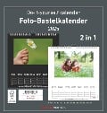 Foto-Bastelkalender 2025 - 2 in 1: schwarz und weiss - Do it yourself calendar 21x22 cm - datiert - Foto-Kalender - Alpha Edition - 